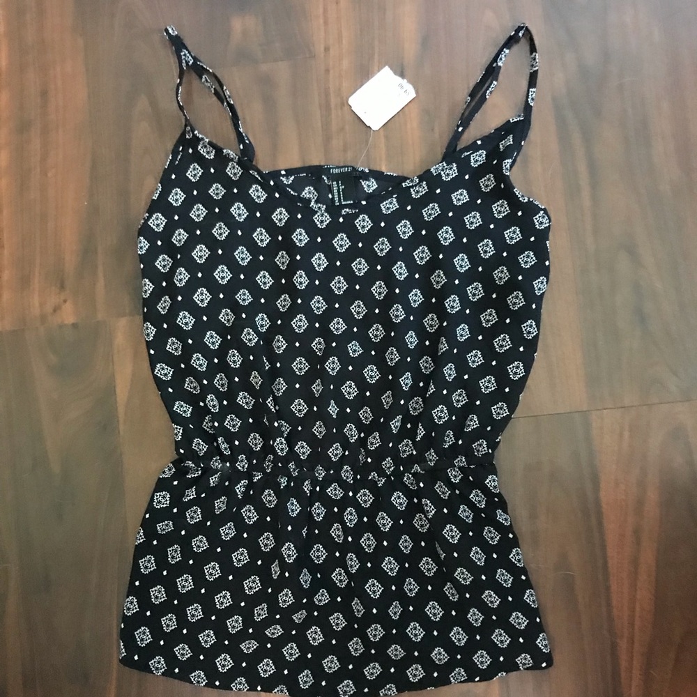 forever 21 peplum tank top